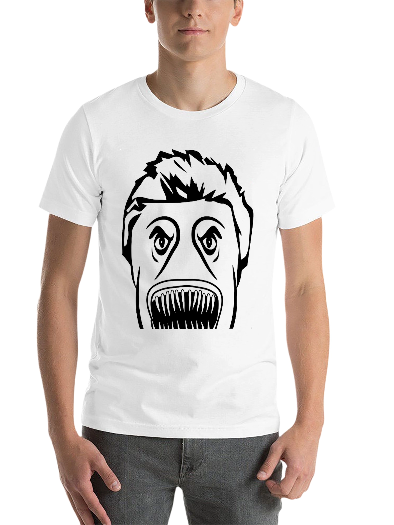 Black Monster Graphic Tee - Men's Black T-Shirt view 14