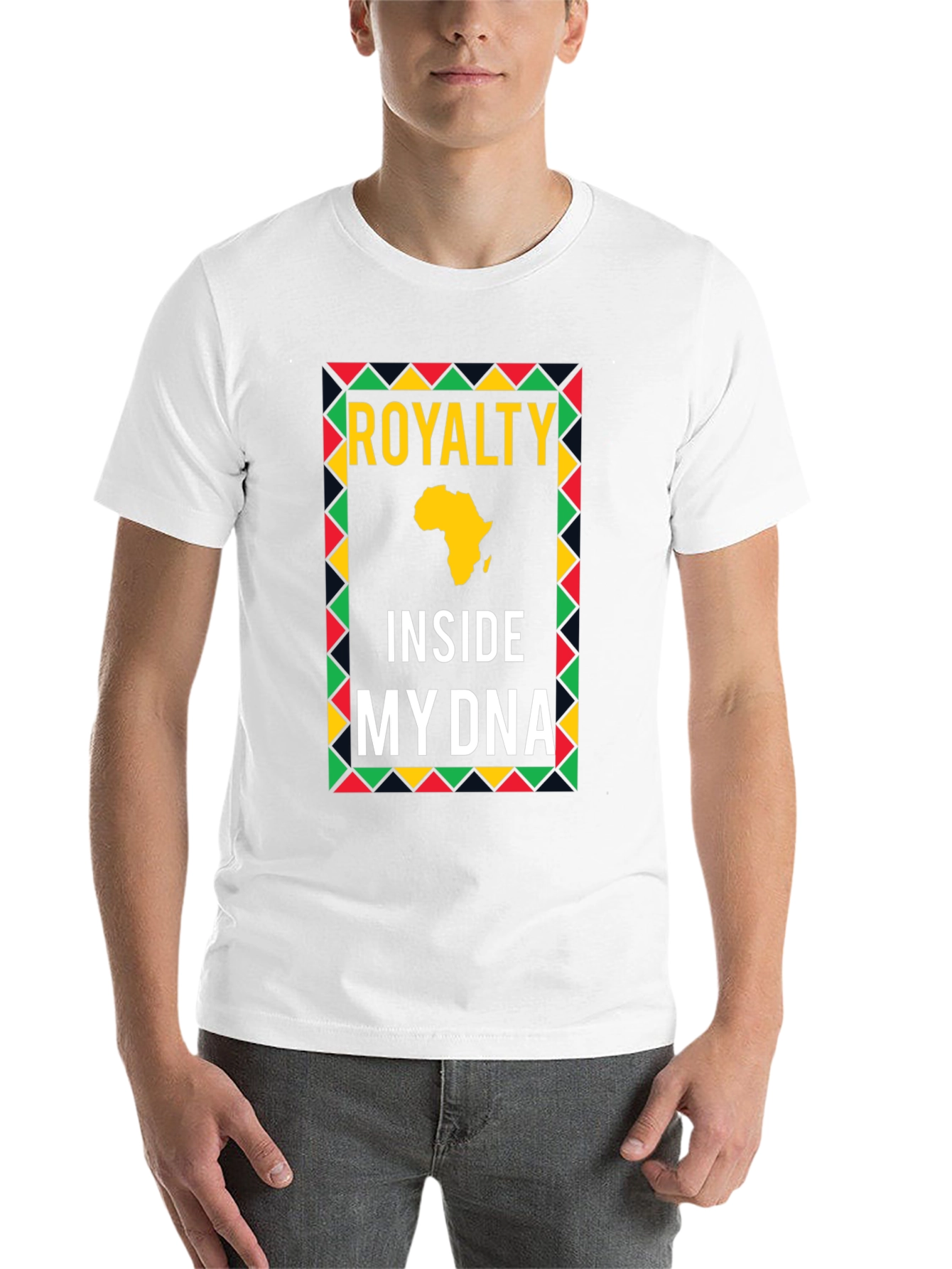 Black Royalty Inside My DNA Africa T-Shirt view 14