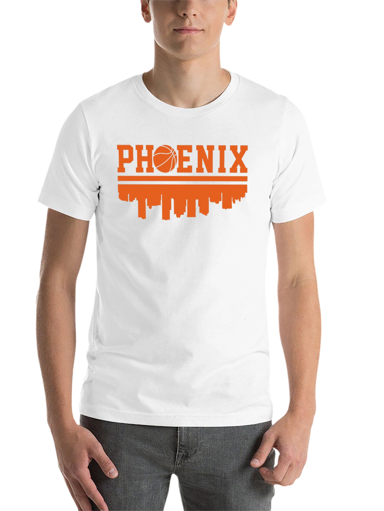 Black Phoenix Skyline Basketball Graphic Tee view 14