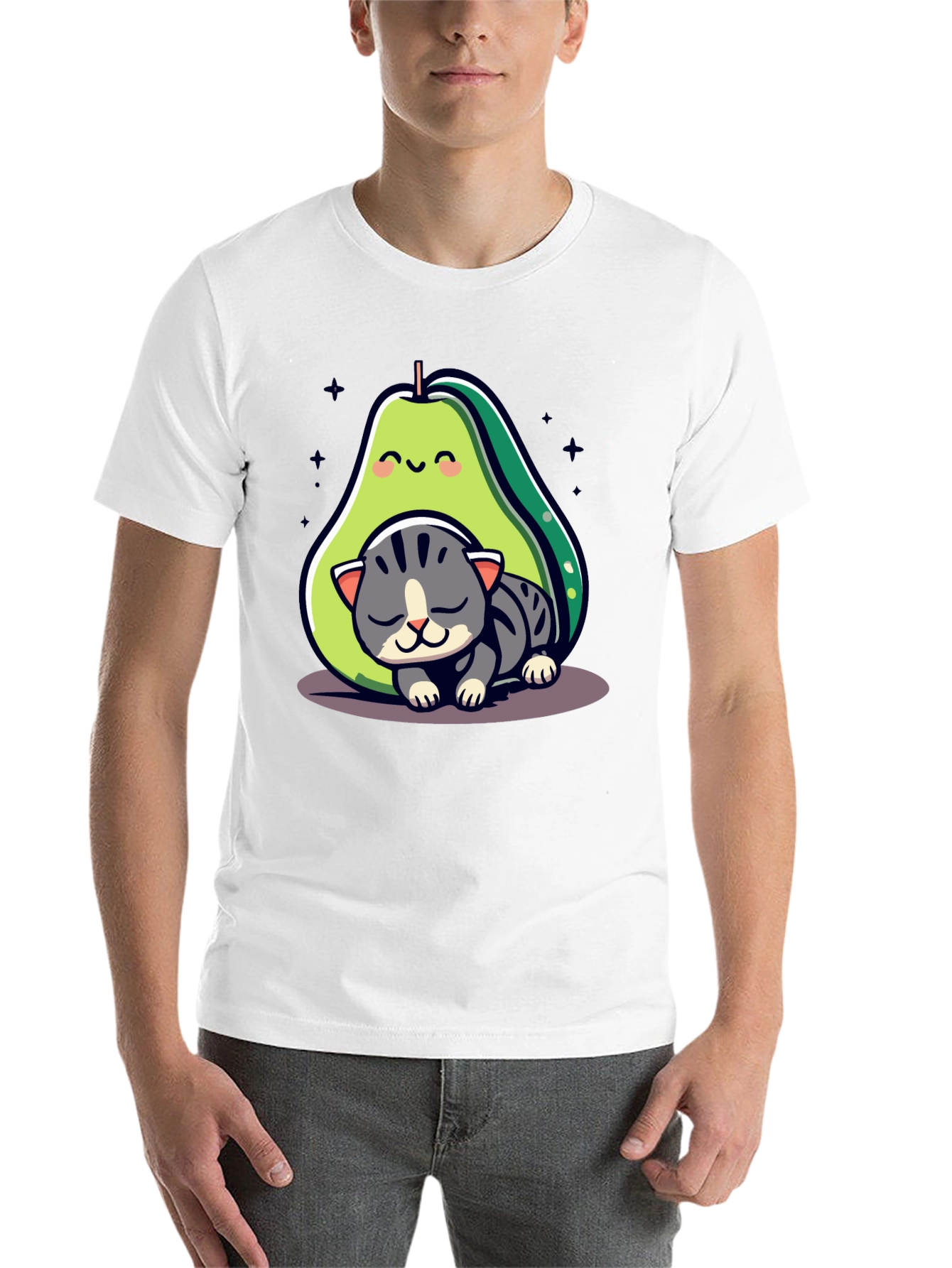 Black Avocado Cat Nap Graphic Tee - Cute & Comfy view 14