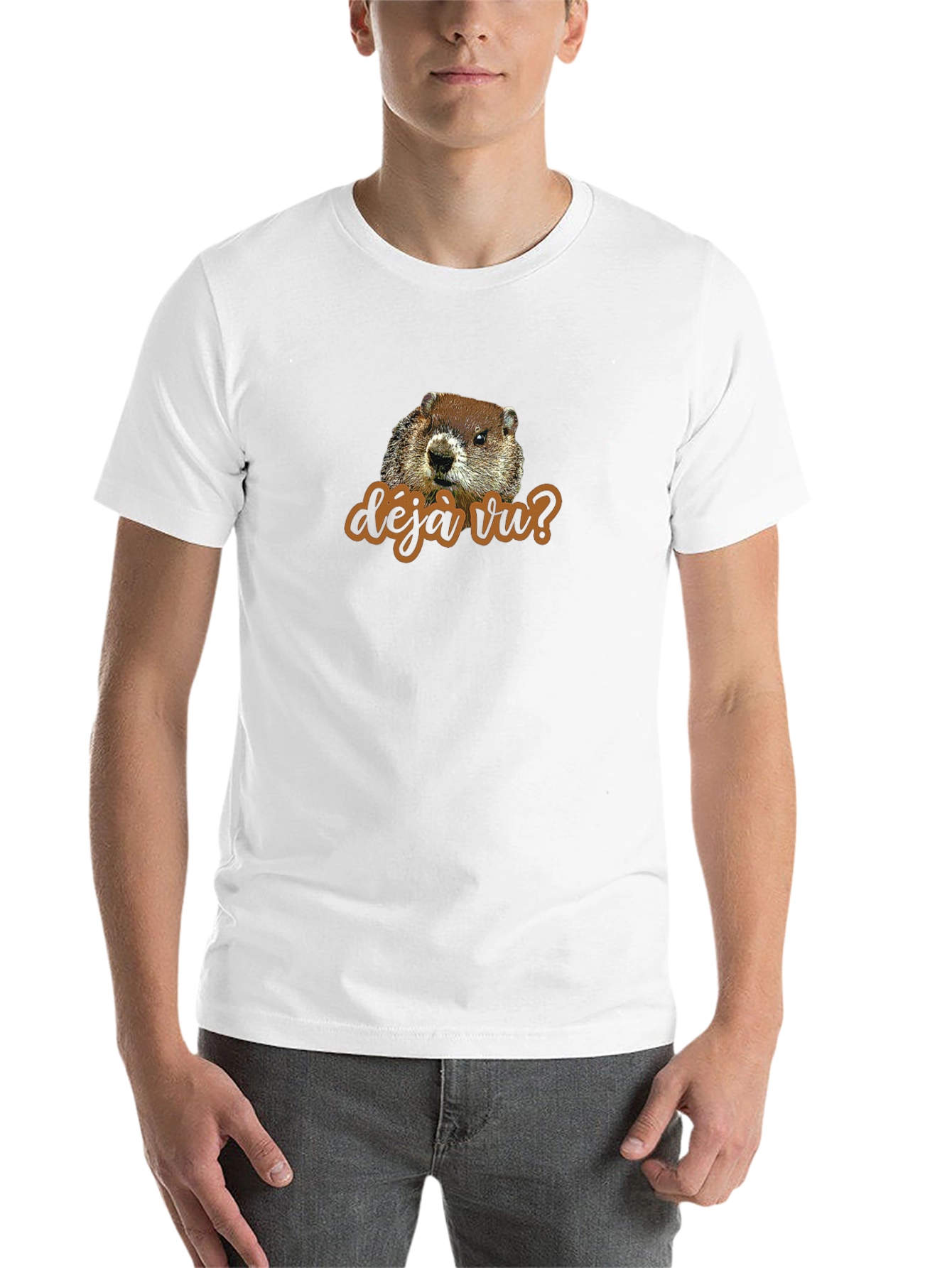 Black Deja Vu Groundhog T-Shirt view 14