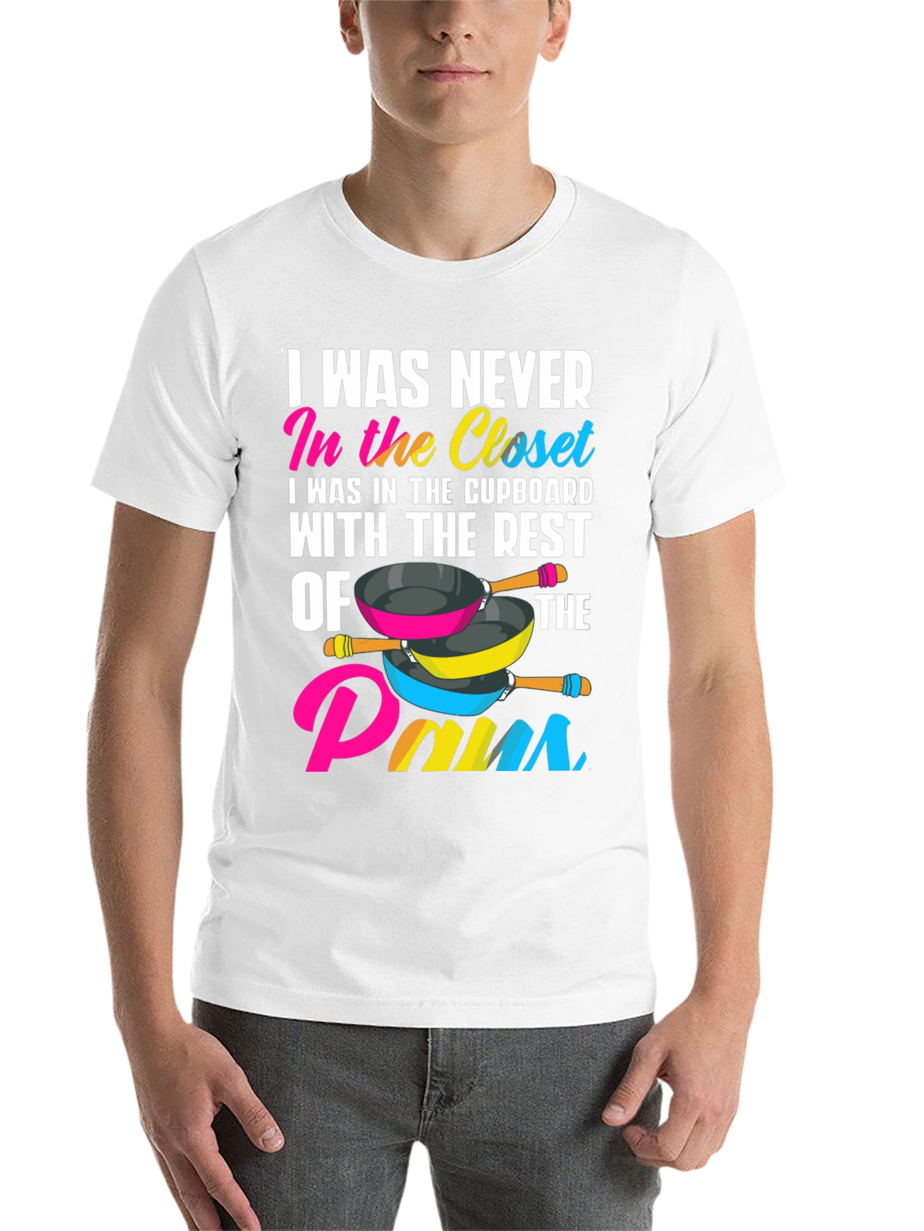 Black I Was Never In the Closet T-Shirt view 14