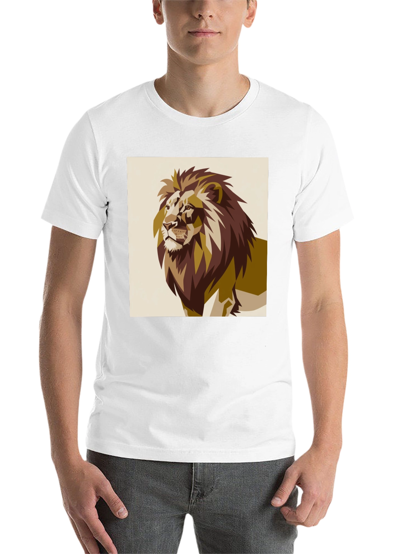 Black Lion Graphic Tee - Bold Animal Print view 14