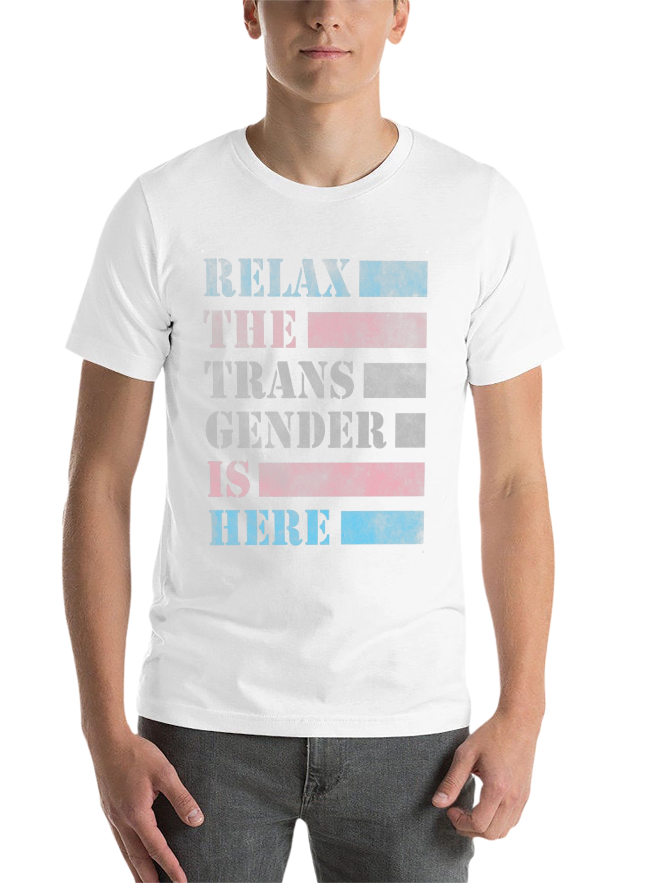 Black Relax, The Transgender is Here T-Shirt view 14
