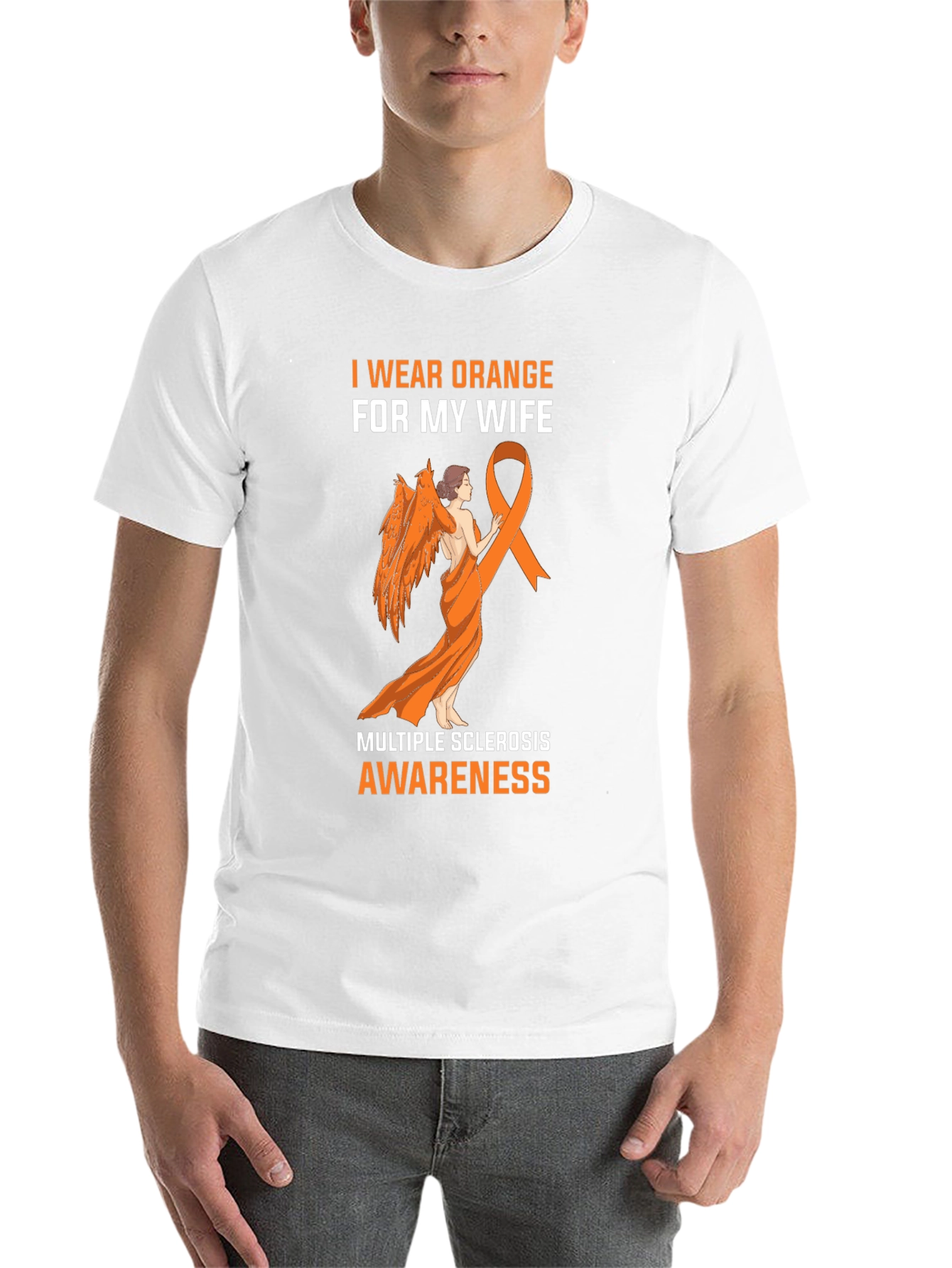I Wear Orange for My Wife Awareness T-Shirt - 14