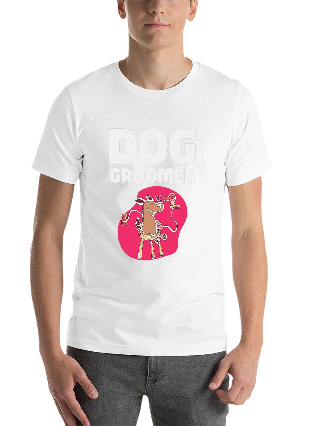 Black Dog Groomer T-Shirt - Funny Pet Stylist Tee view 14