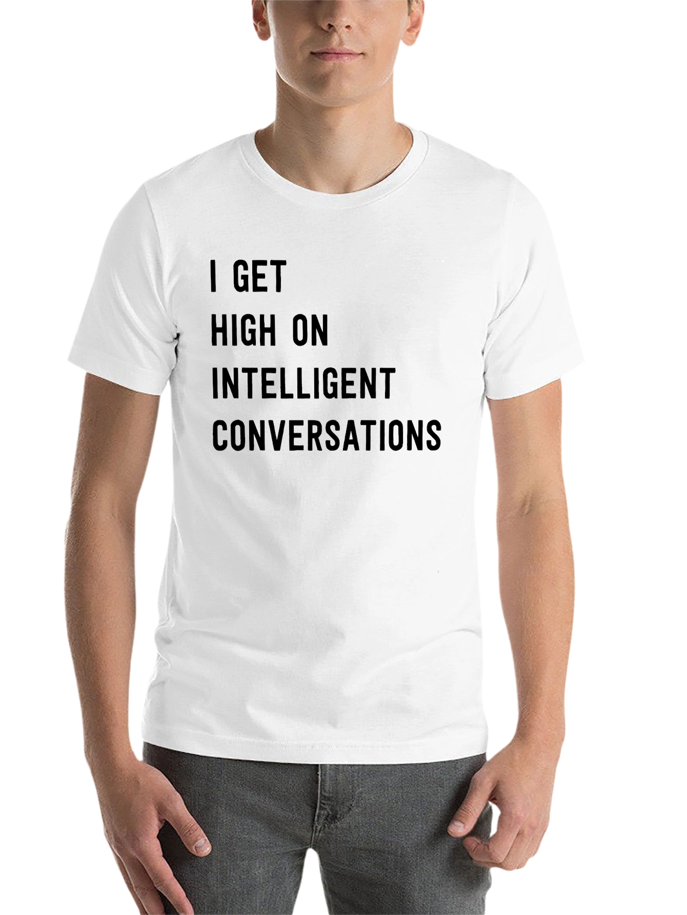 Black Intelligent Conversations Graphic Tee view 14