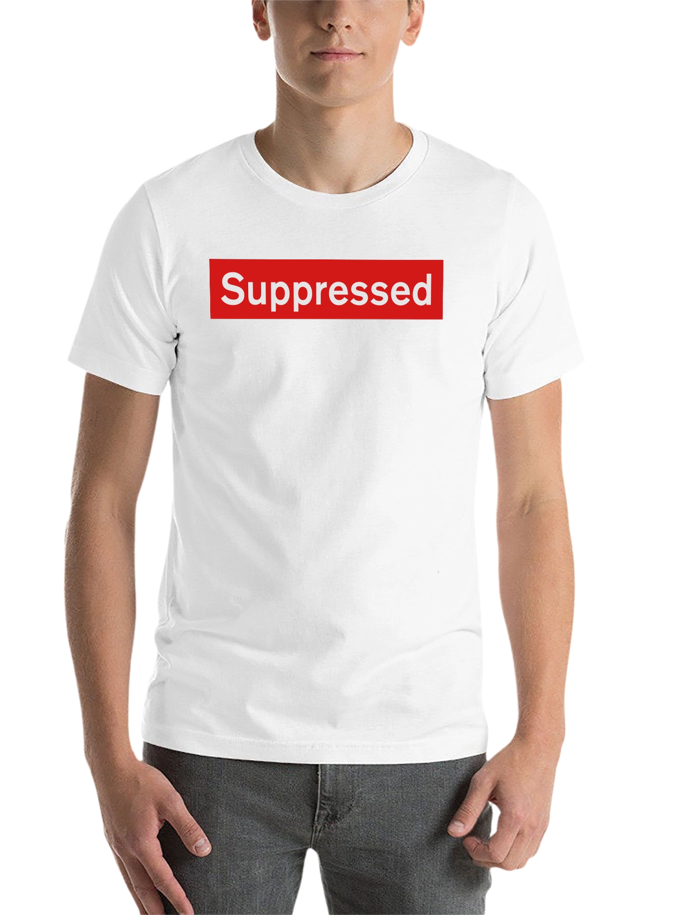 Black Suppressed Box Logo Graphic Tee view 14