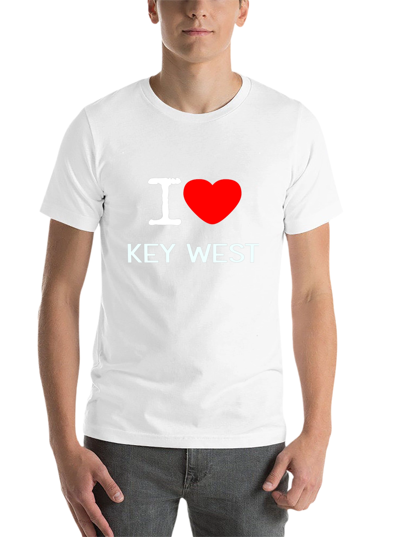 Black I Love Key West Black T-Shirt view 14