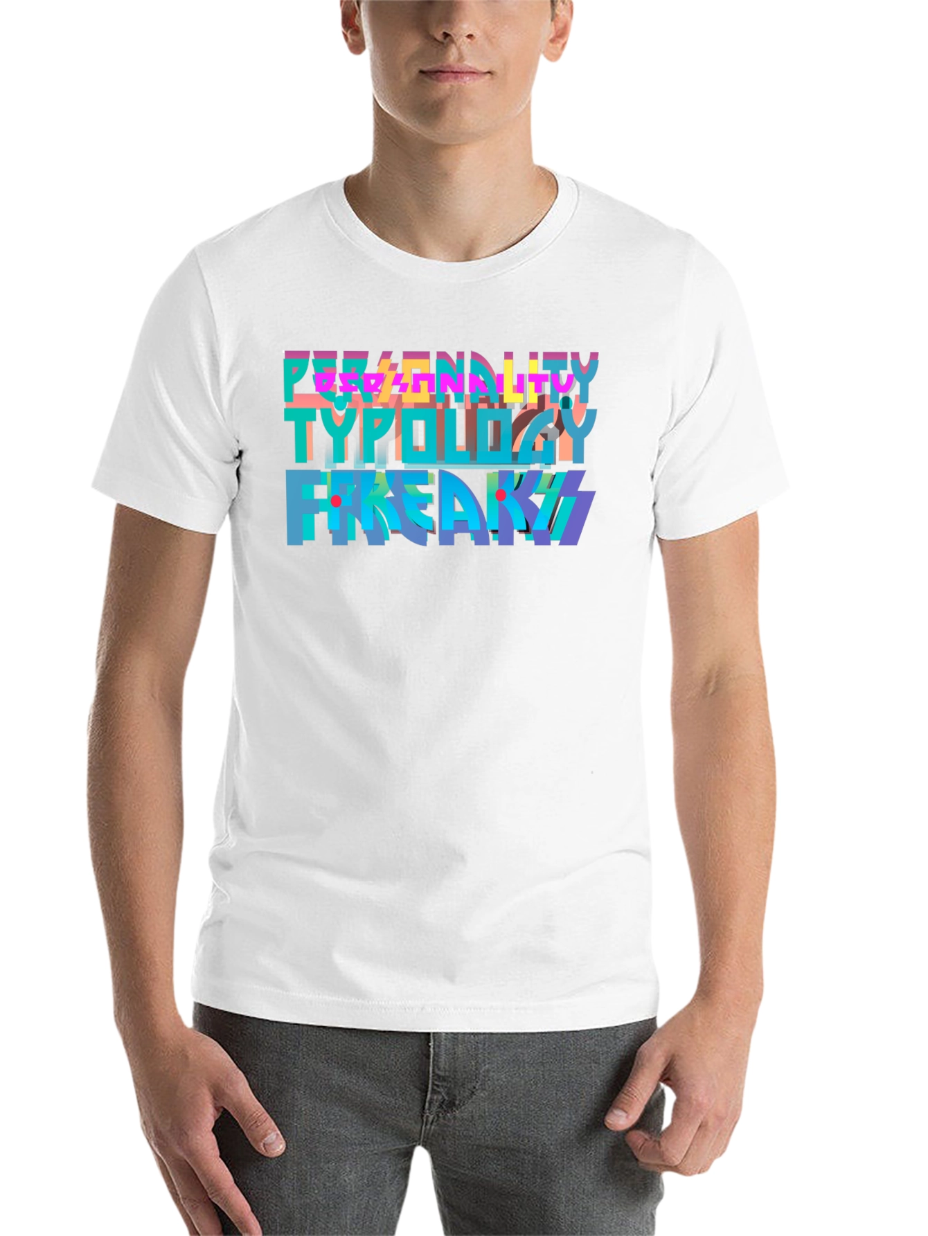 Black Personality Typology T-Shirt - Freaky Tee view 14