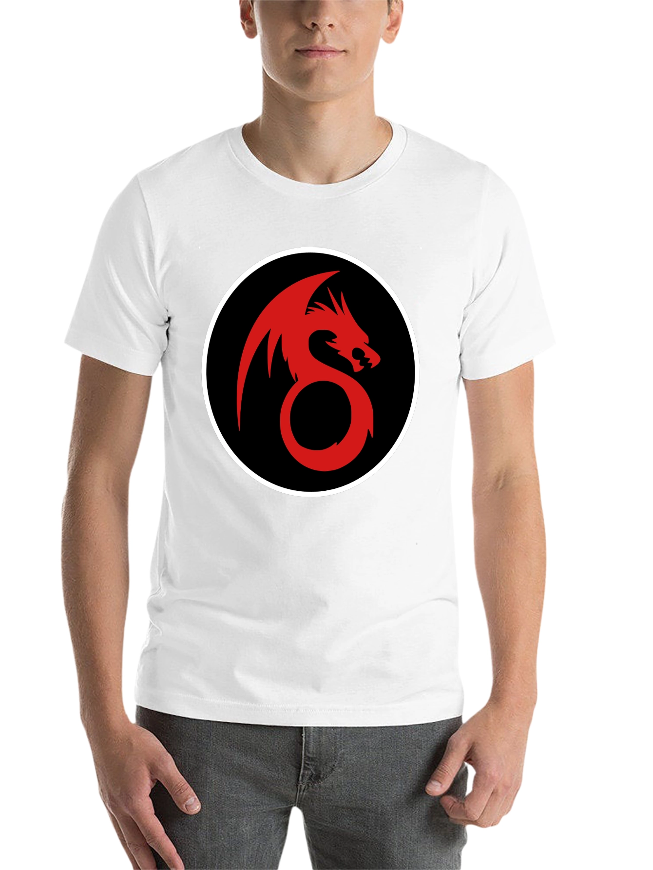 Black Dragon Circle Graphic Tee view 14