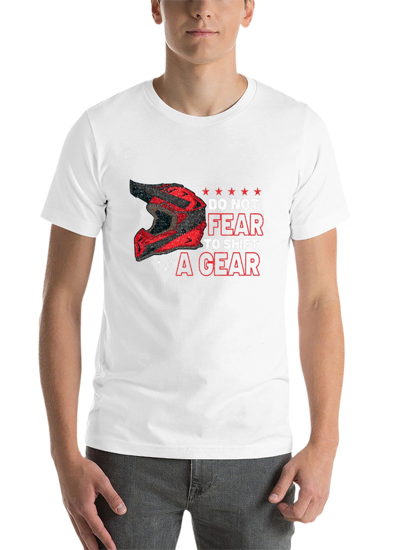 Black Do Not Fear to Shift a Gear Black T-Shirt view 14