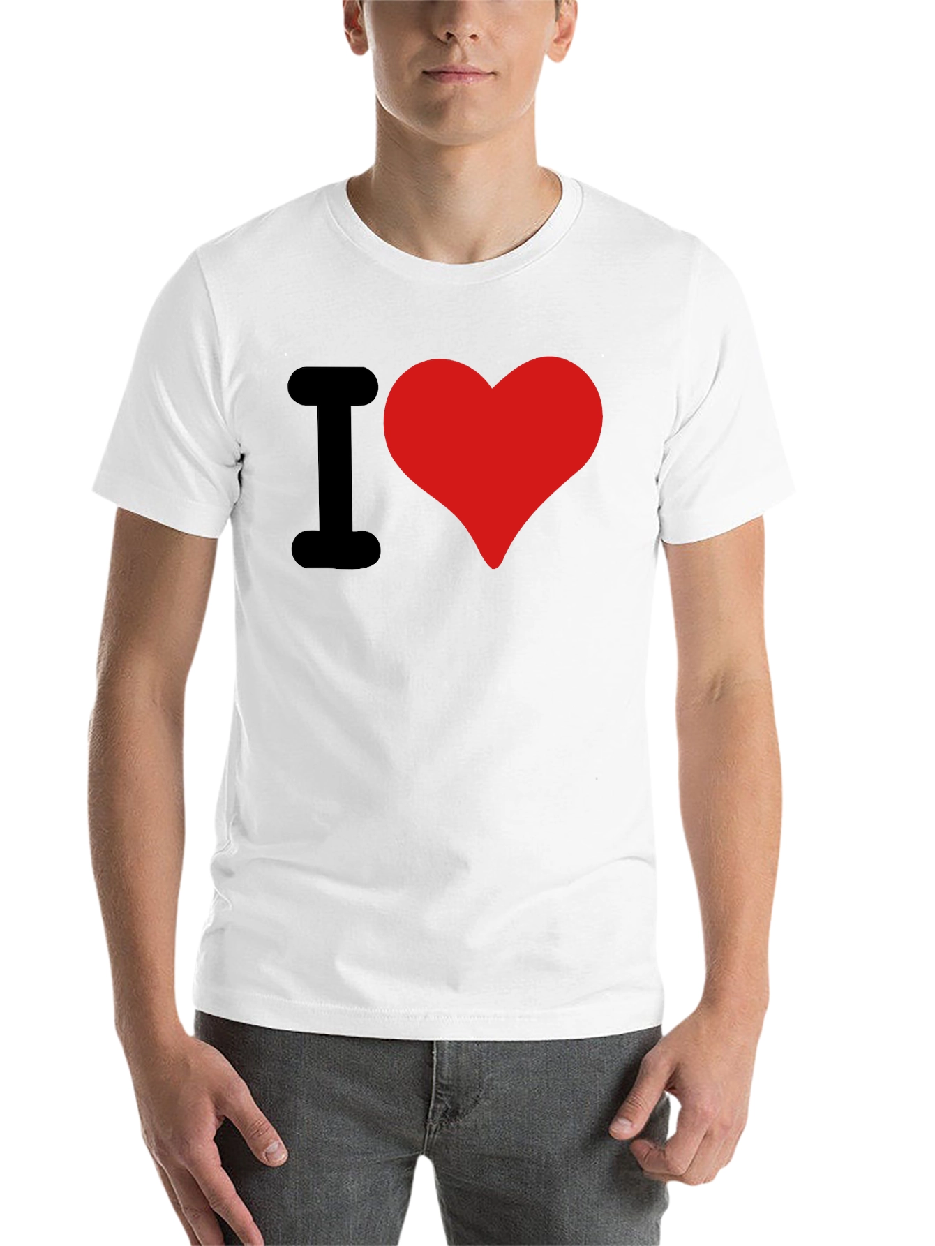 Black I Heart Graphic Tee - Bold Statement T-Shirt view 14