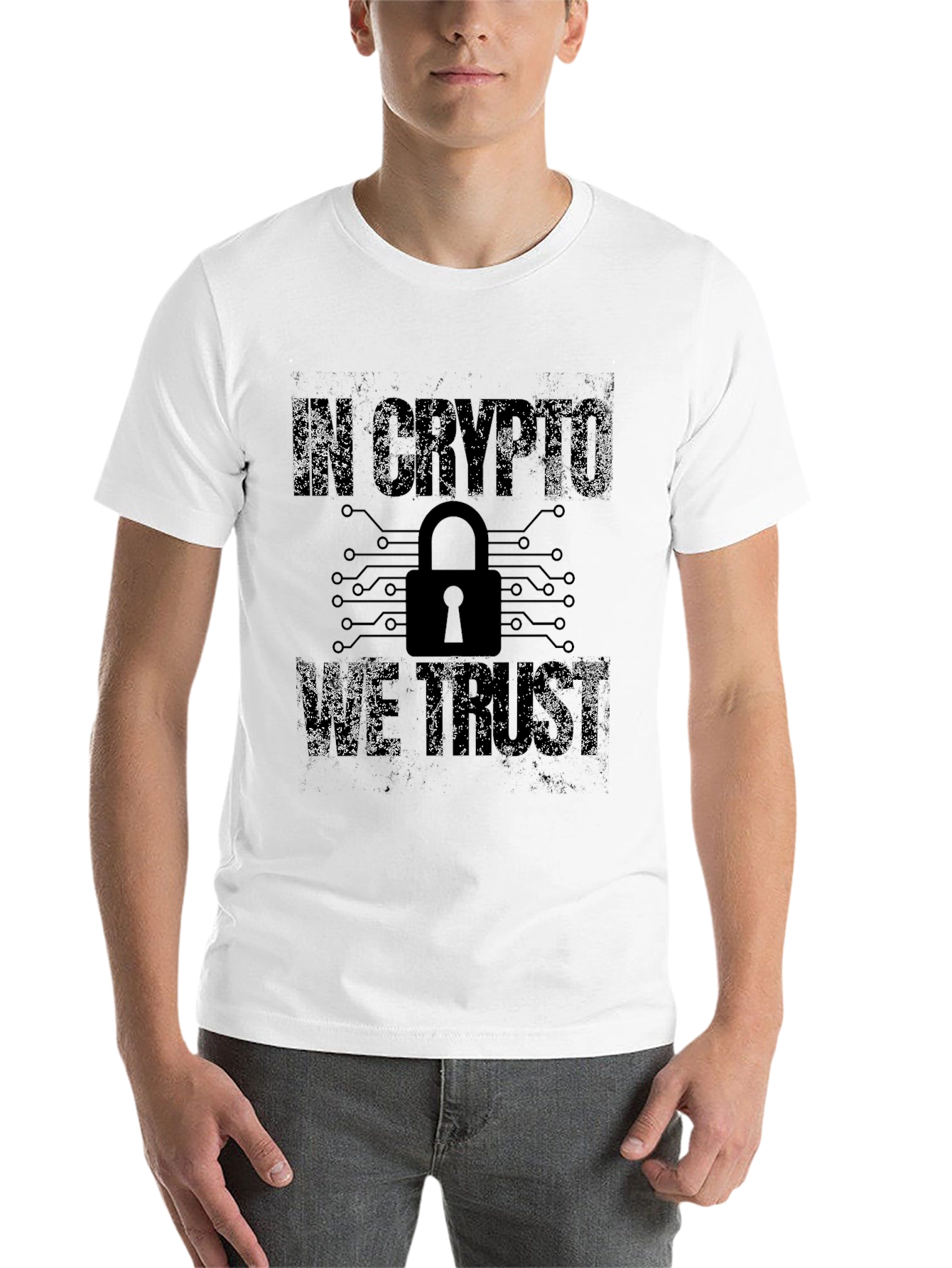 Black In Crypto We Trust Graphic T-Shirt view 14