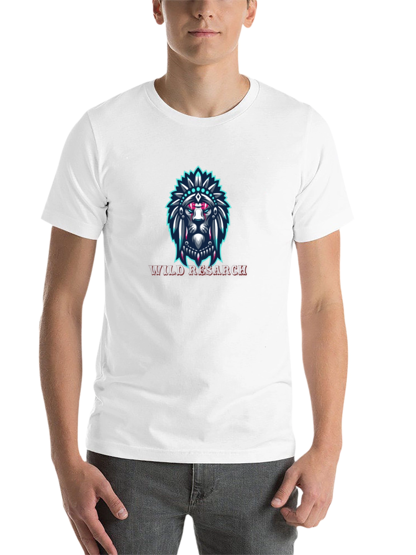 Black Lion Headdress Graphic Tee - Wild Research view 14
