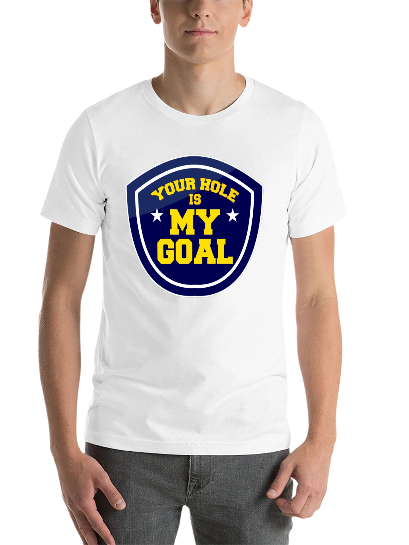 Black Your Hole Is My Goal Graphic T-Shirt view 14