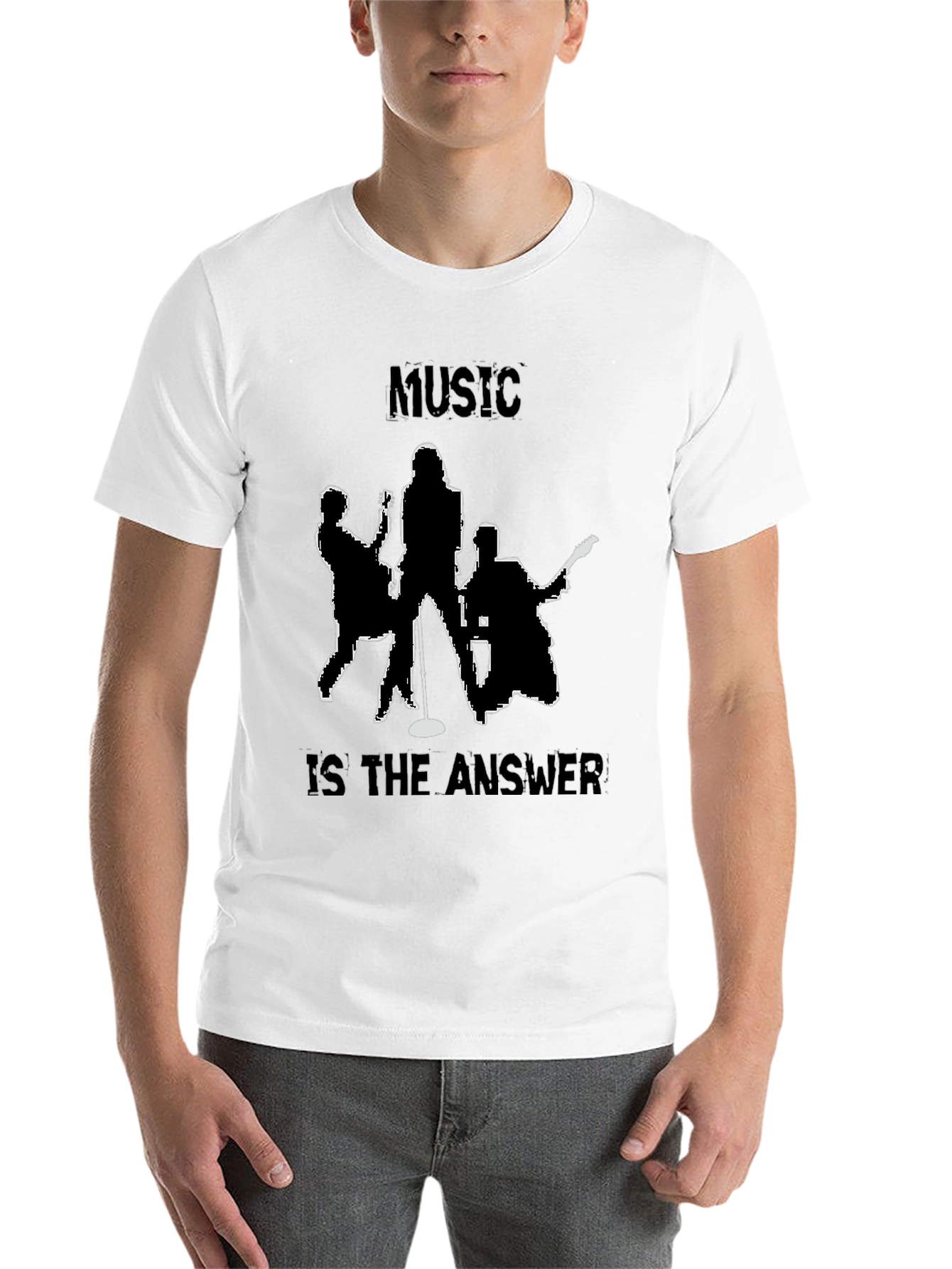 Black Music is the Answer Tee - Band Silhouette T-Shirt view 14