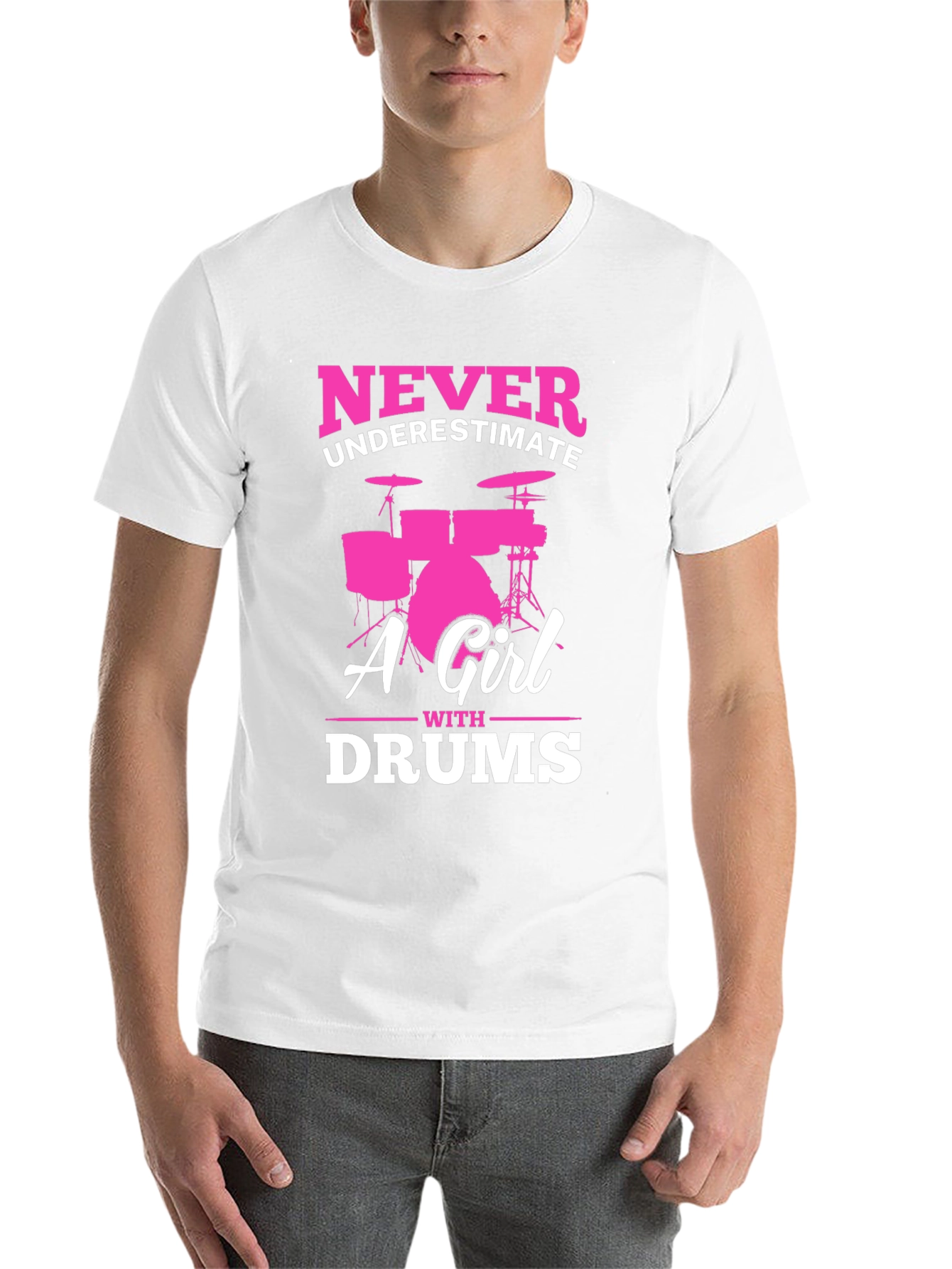 Black Never Underestimate A Girl With Drums T-Shirt view 14