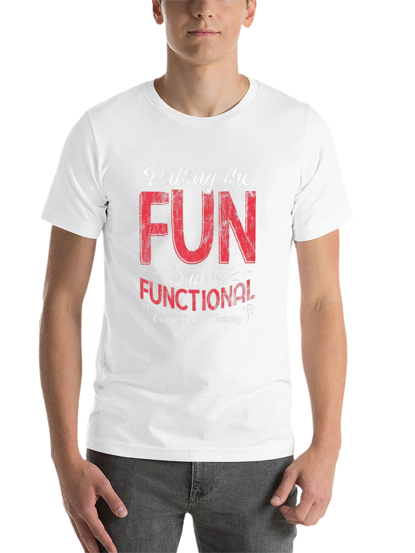 Black Fun in Functional Occupational Therapy Graphic Tee view 14