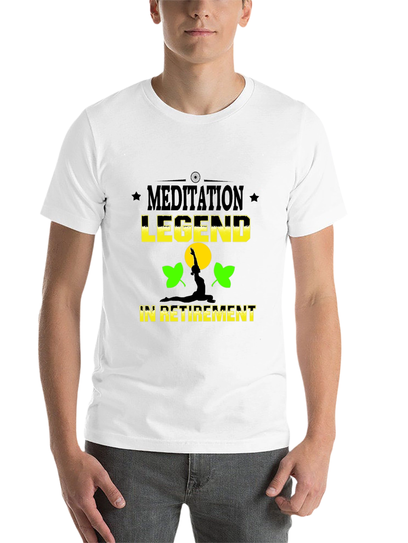 Black Meditation Legend Retirement T-Shirt - Relax in Style! view 14