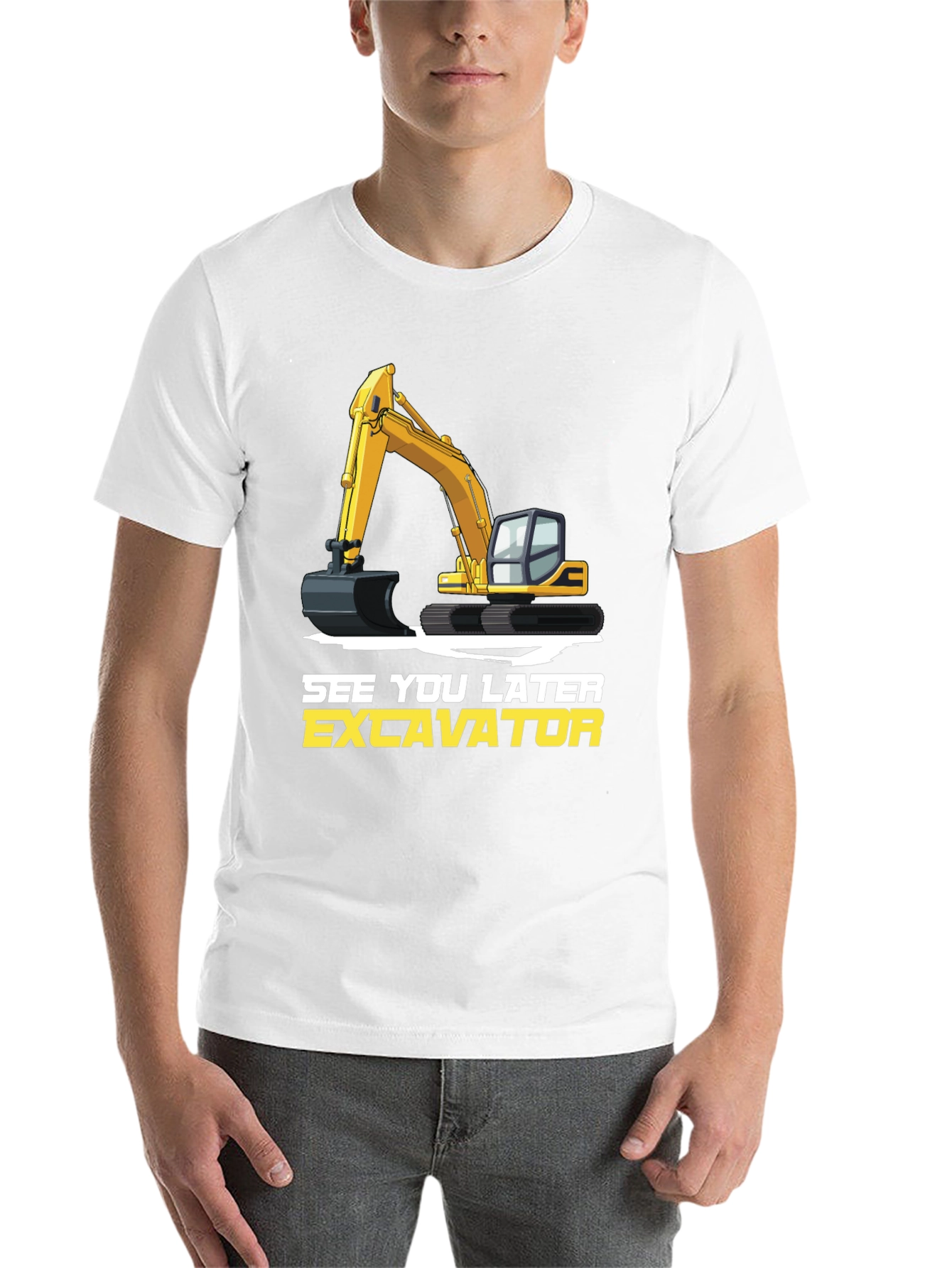 See You Later Excavator T-Shirt, Construction Vehicle Tee - 14