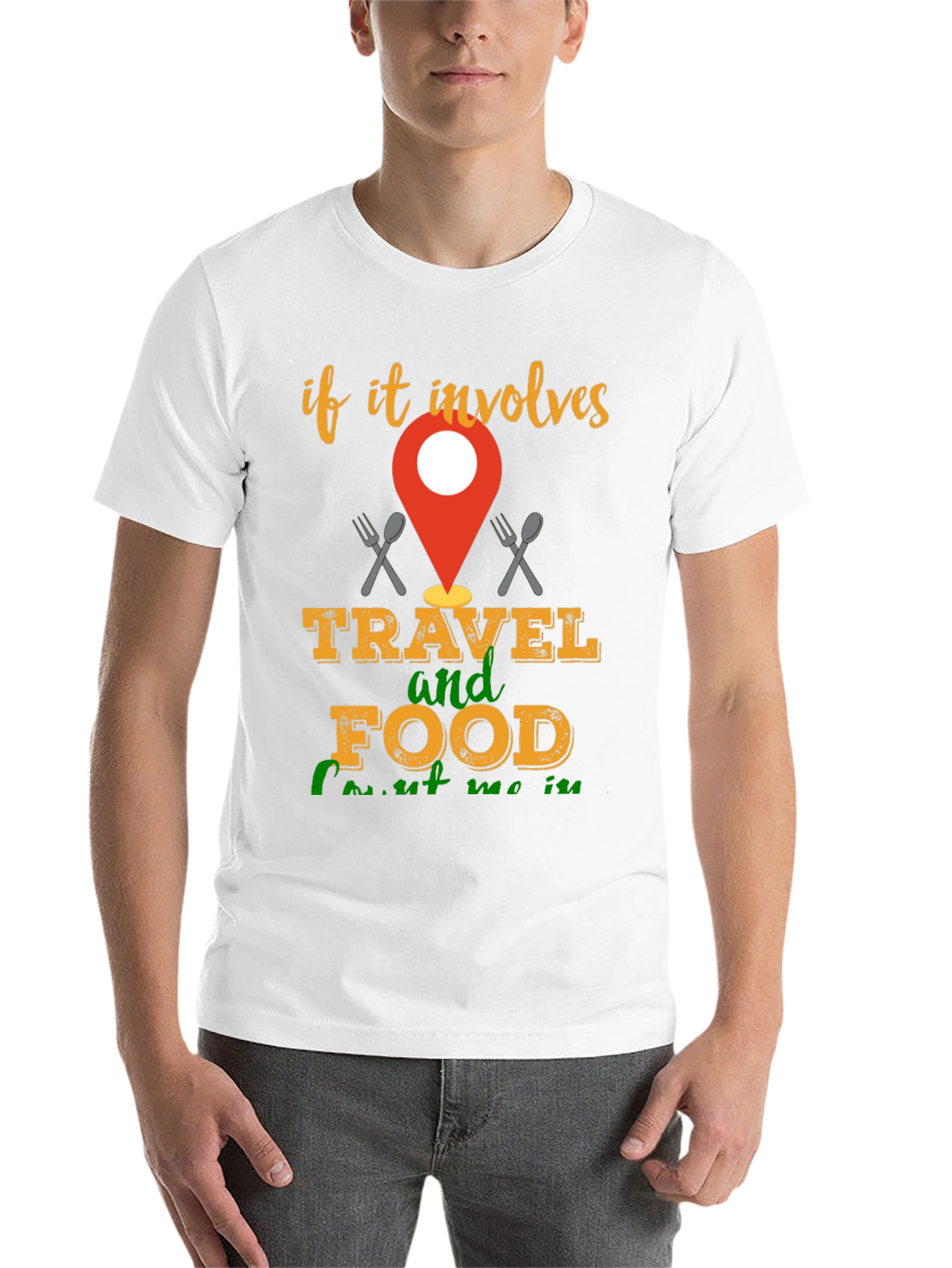 Black Travel & Food T-Shirt - Involve Me! view 14