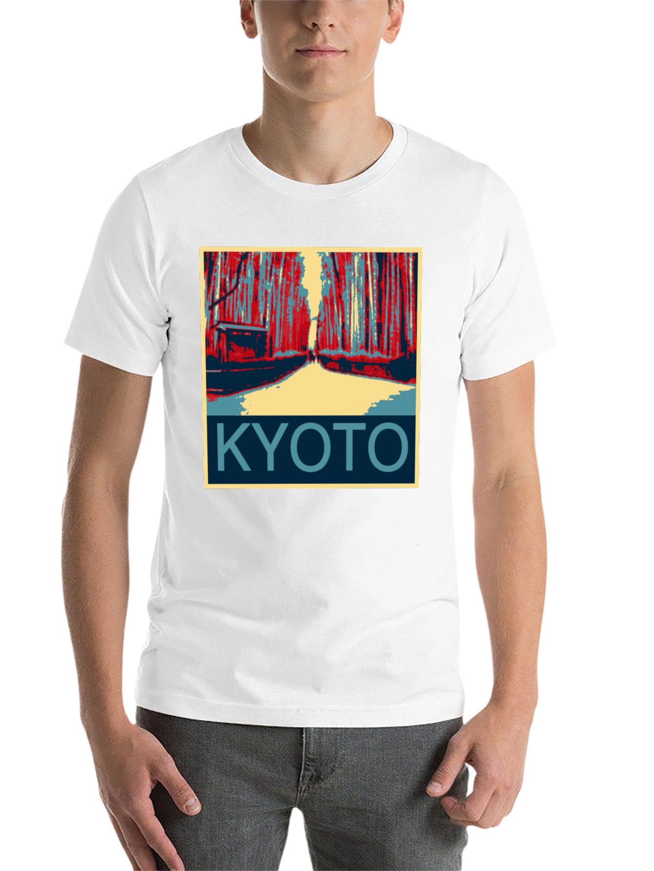 Black Kyoto Japan Graphic T-Shirt  view 14