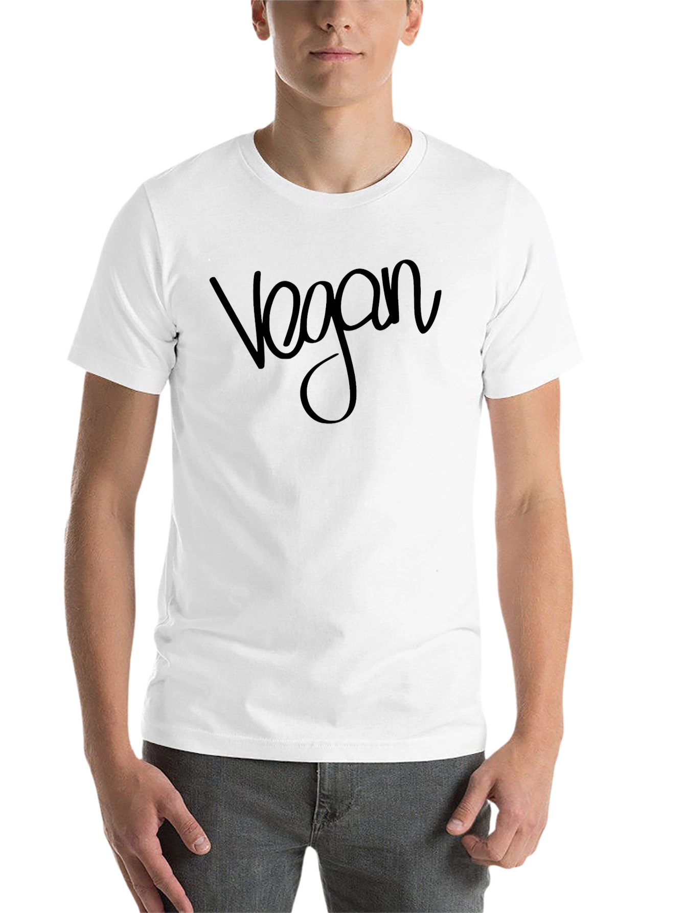 Black Vegan Black T-Shirt - Stylish & Comfortable view 14