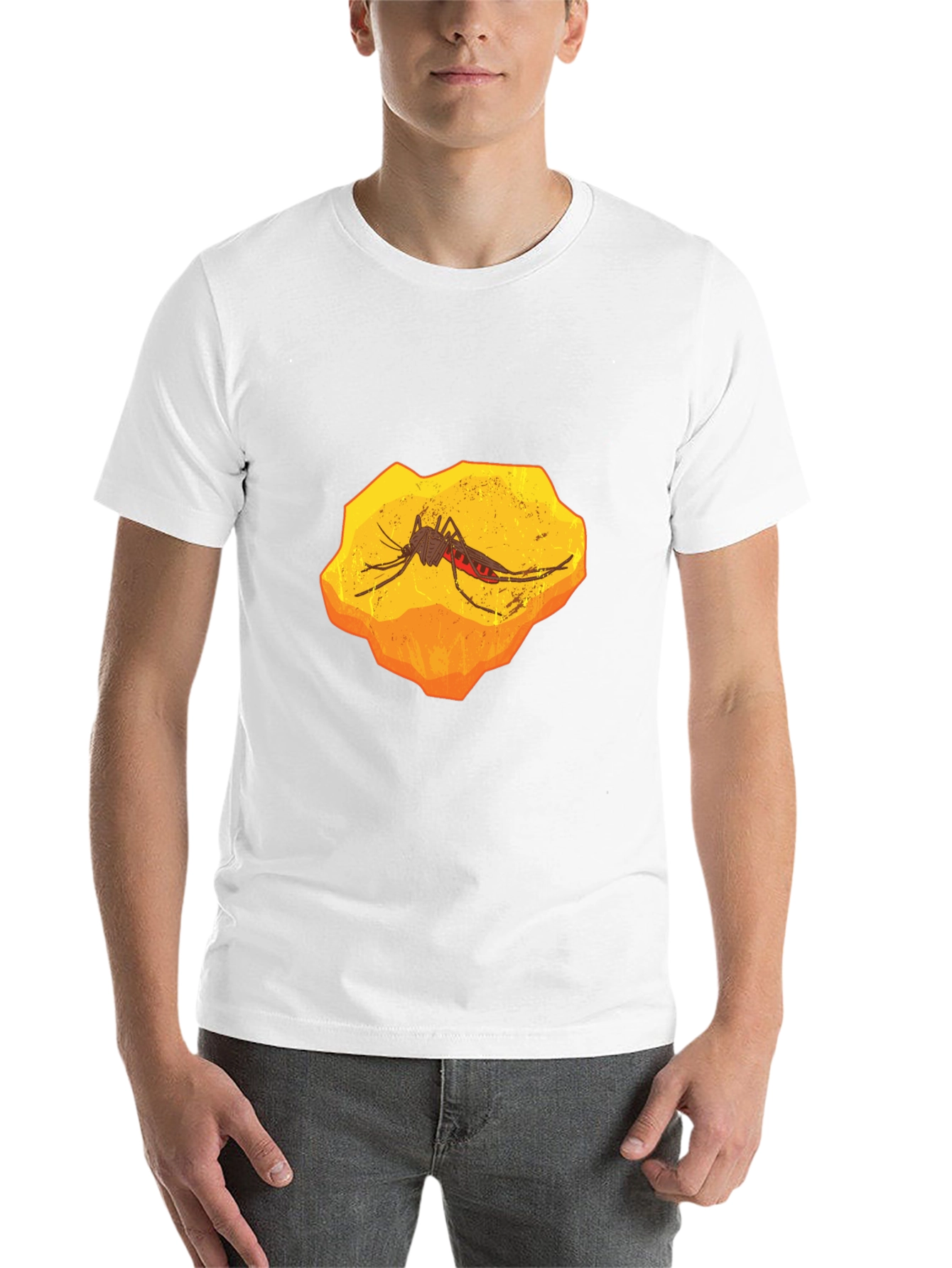 Amber Fossil Mosquito Graphic T-Shirt - 14