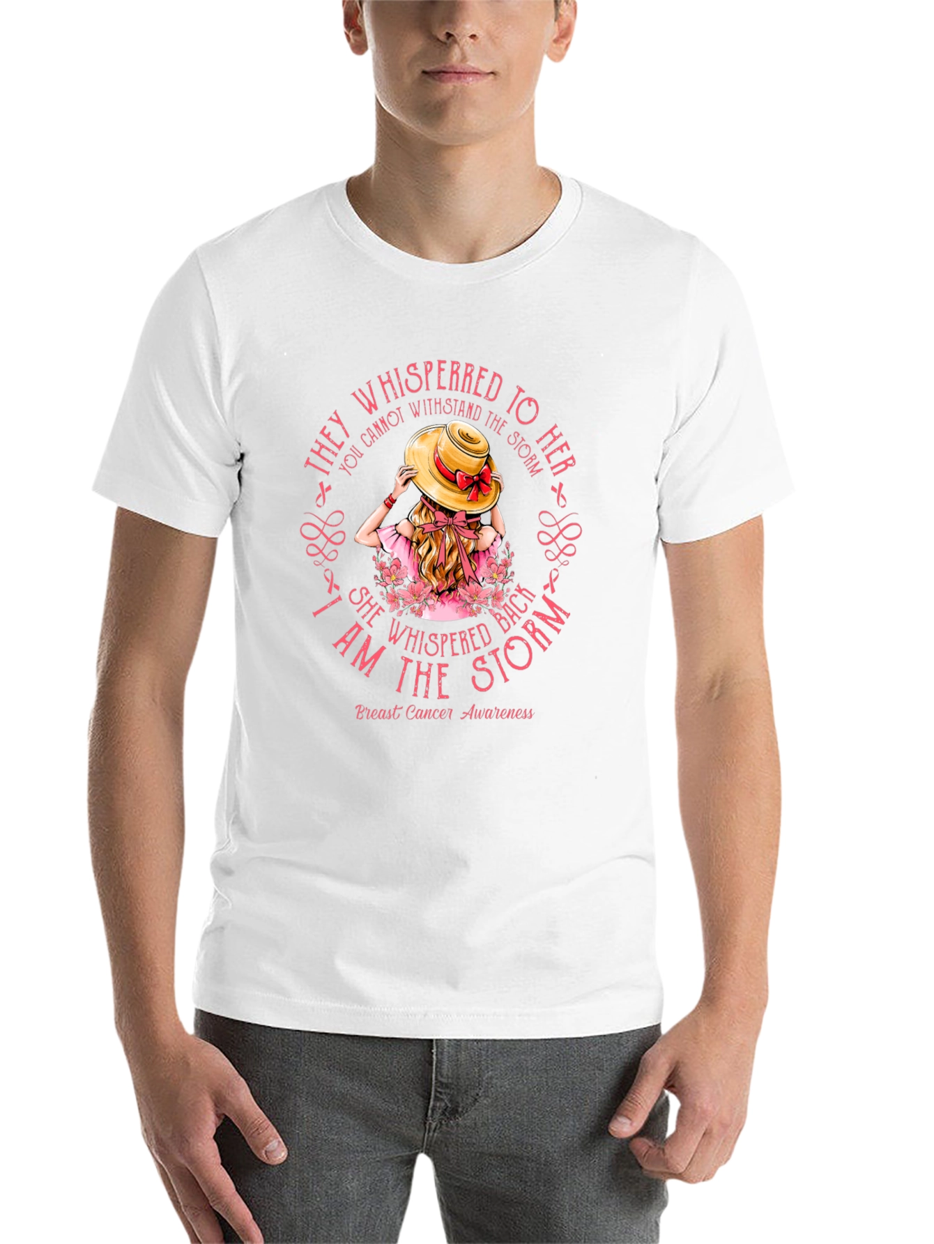 Breast Cancer Awareness I Am The Storm T-Shirt - 14