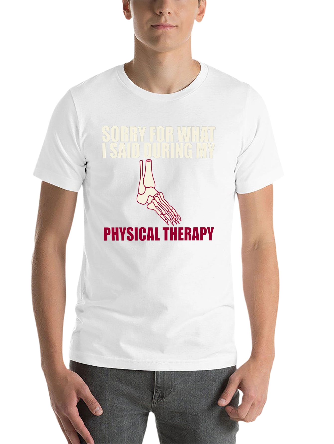 Black Funny Physical Therapy T-Shirt - Sorry For What I Said view 14