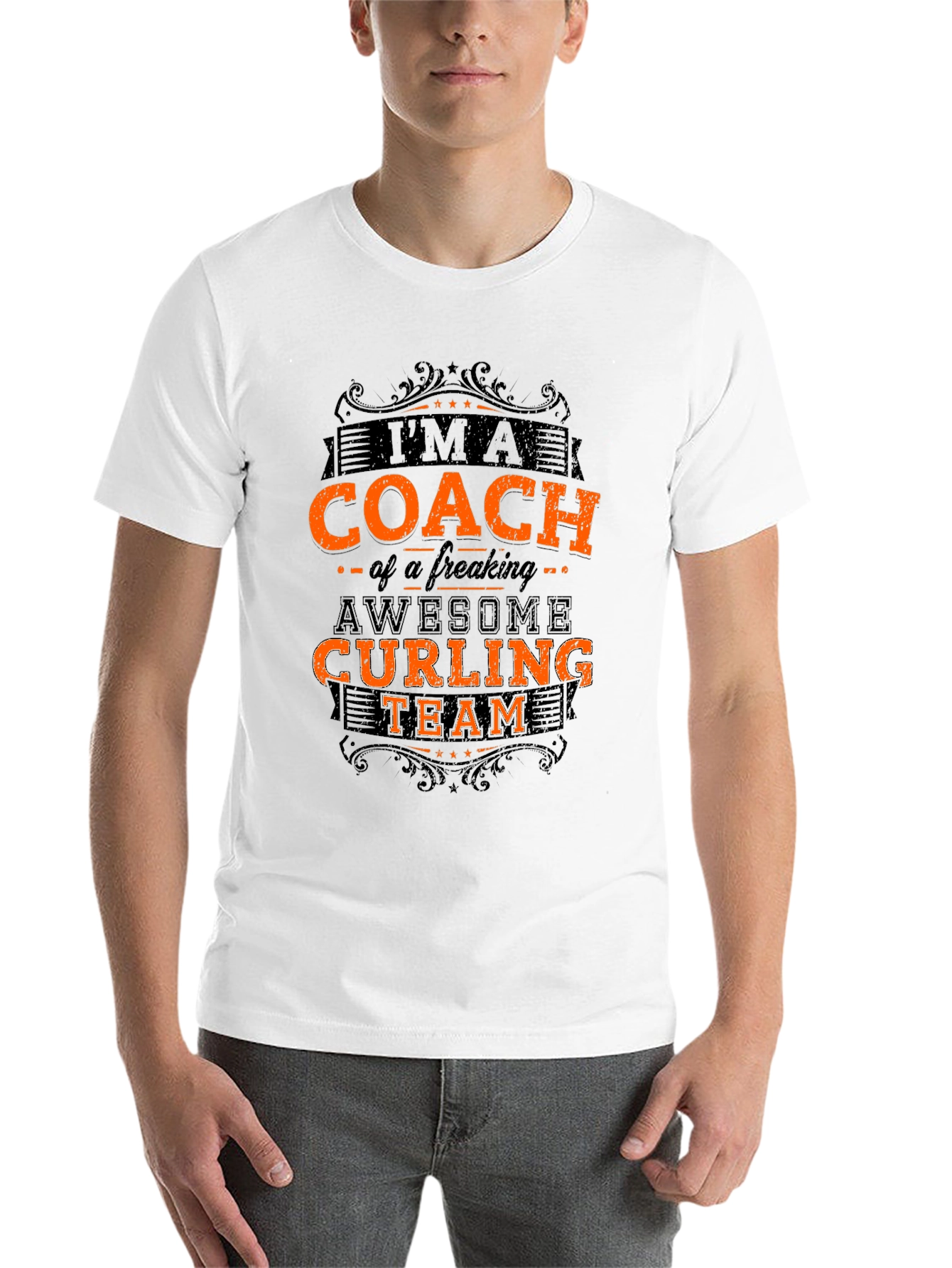 Curling Coach T-Shirt - Awesome Team Pride - 14