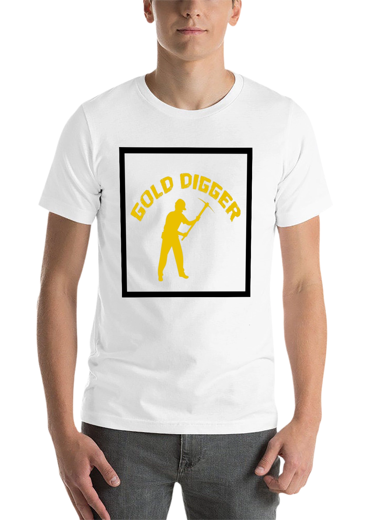 Black Gold Digger T-Shirt - Novelty Graphic Tee view 14