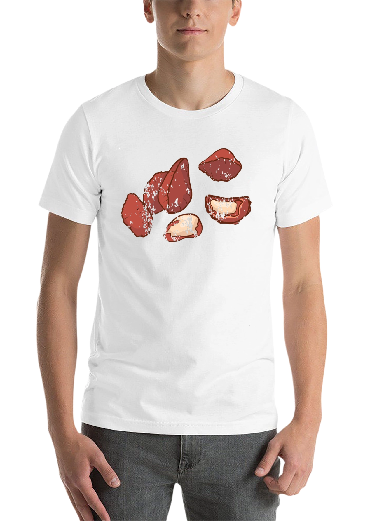 Black Dates Graphic T-Shirt - Unique Fruit Tee view 14