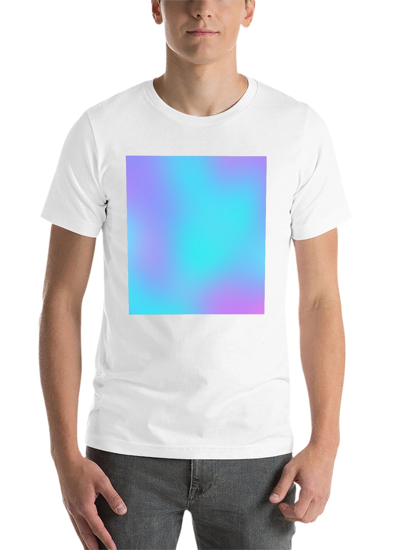 Black Vaporwave Aesthetic T-Shirt - Black Cotton Blend view 14