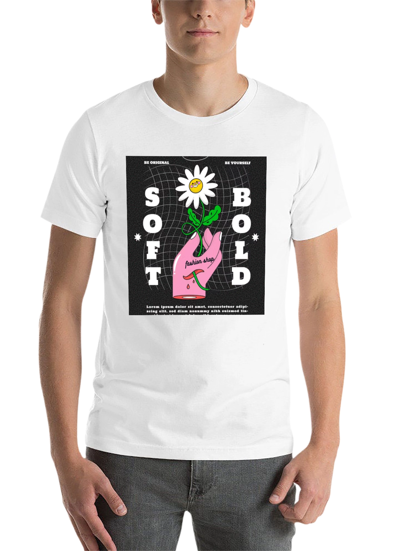 Black Soft & Bold Graphic Tee - Unique Design view 14