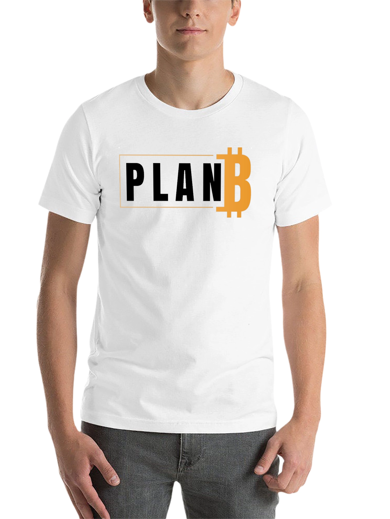 Black Plan B Bitcoin Graphic T-Shirt view 14