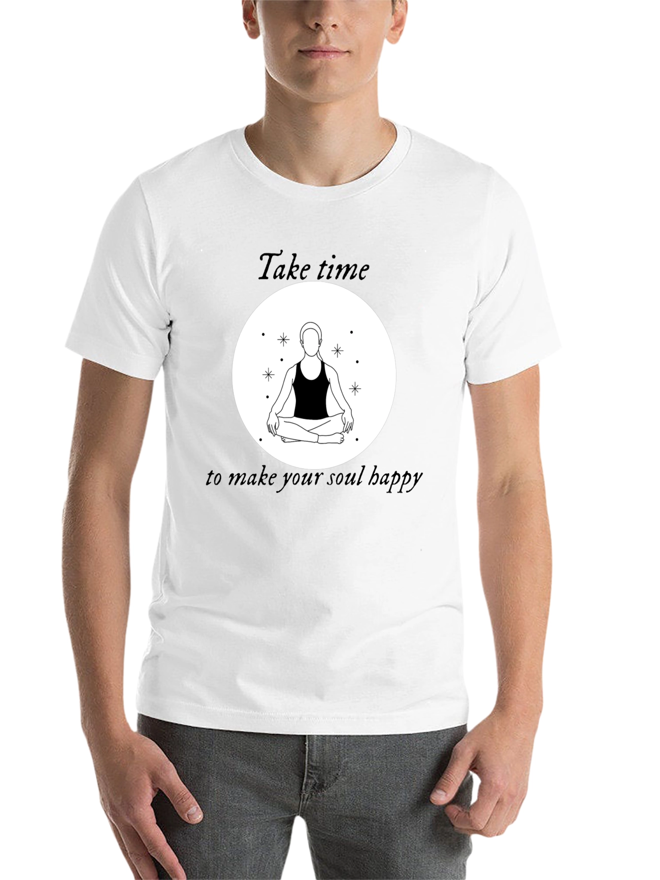Black Zen Meditation T-Shirt - Take Time for Your Soul view 14