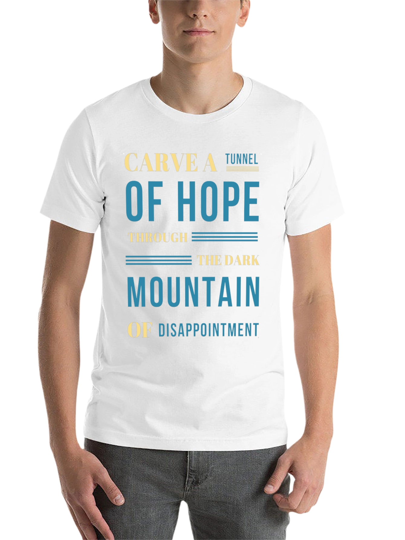 Black Carve A Tunnel of Hope Graphic T-Shirt view 14