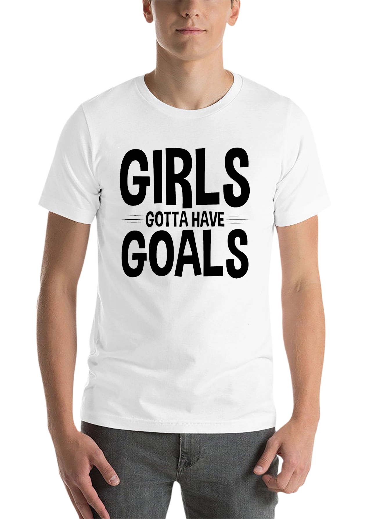 Black Girls Gotta Have Goals Black Graphic Tee view 14