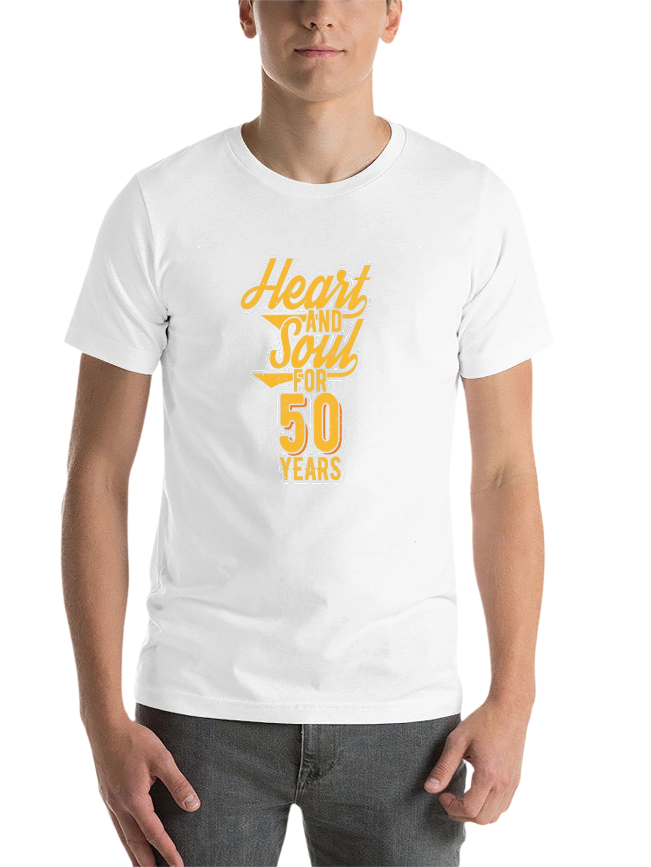 Black Heart and Soul 50 Years Black Graphic Tee view 14
