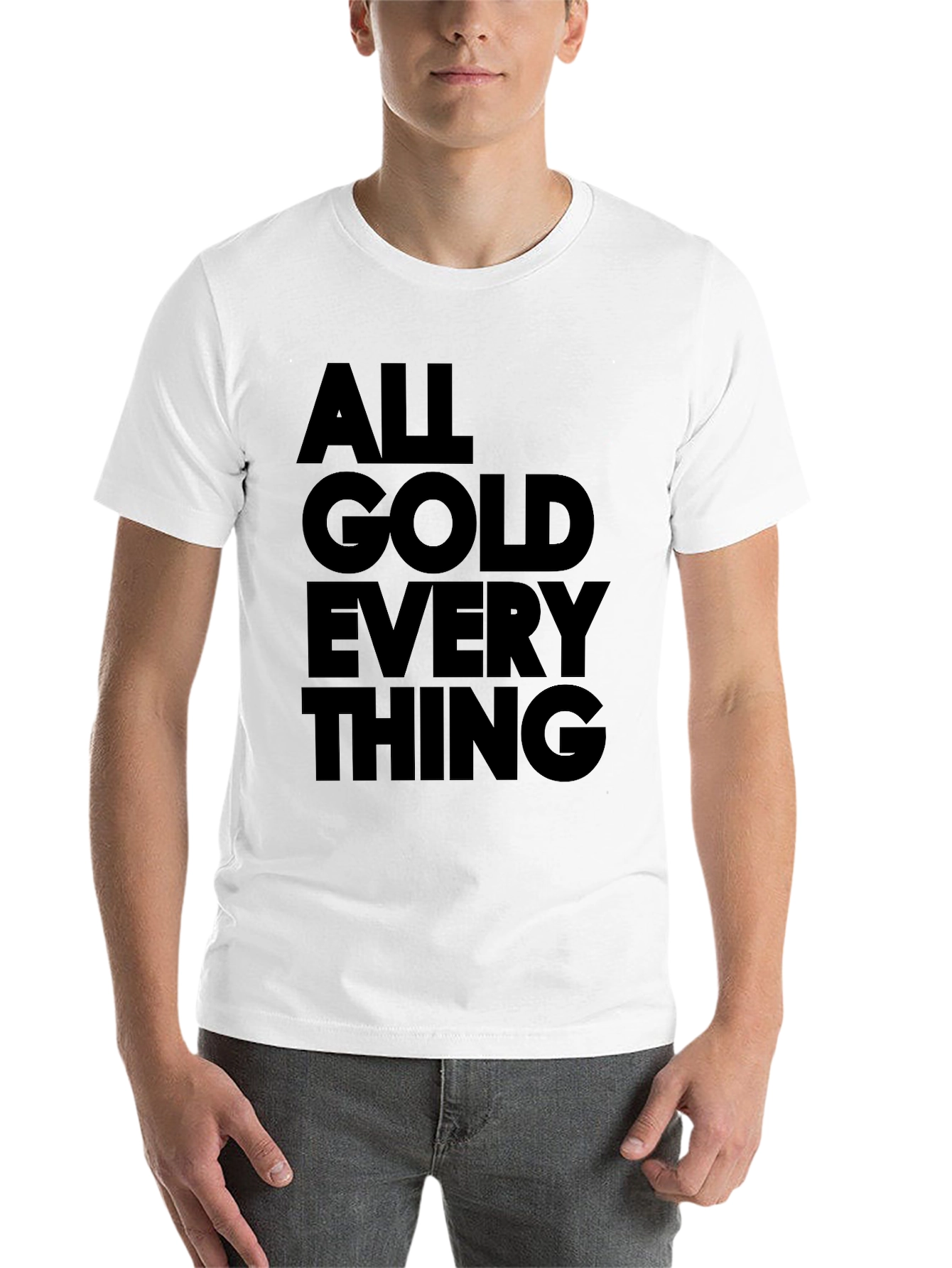 Black All Gold Everything Graphic Tee - Black view 14