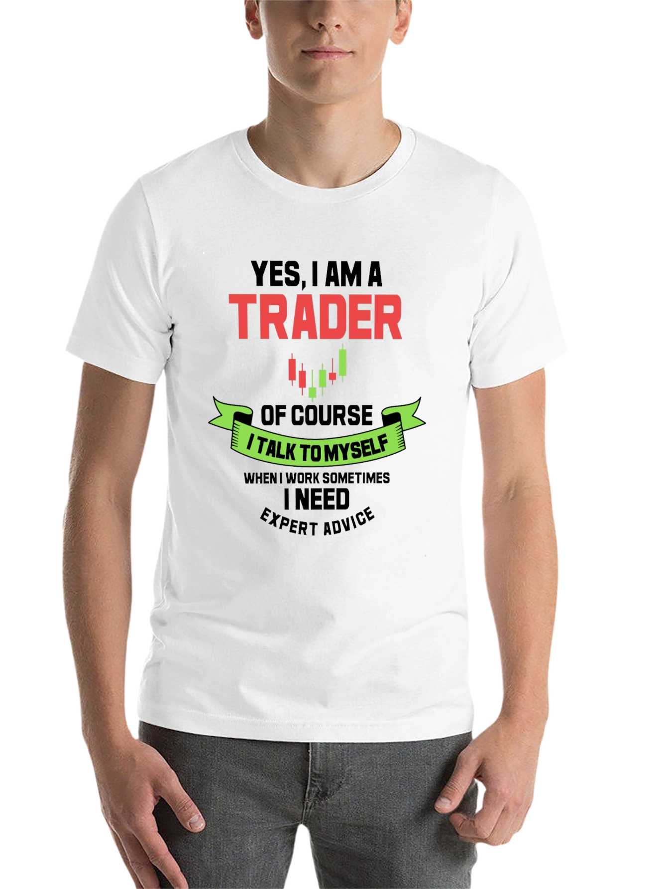 Black Trader Graphic Tee - Expert Advice T-Shirt view 14