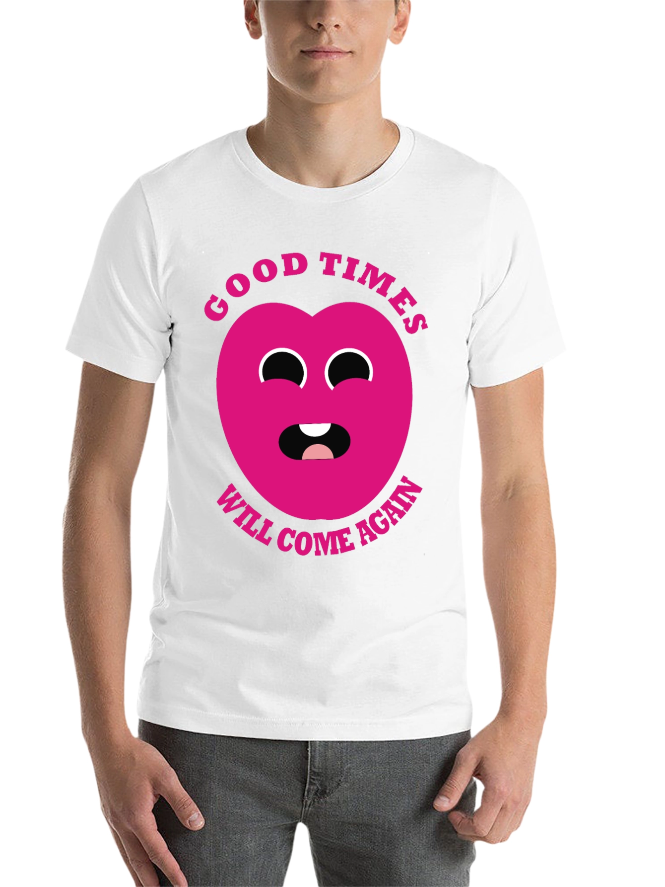 Black Good Times Heart Graphic T-Shirt - Black view 14
