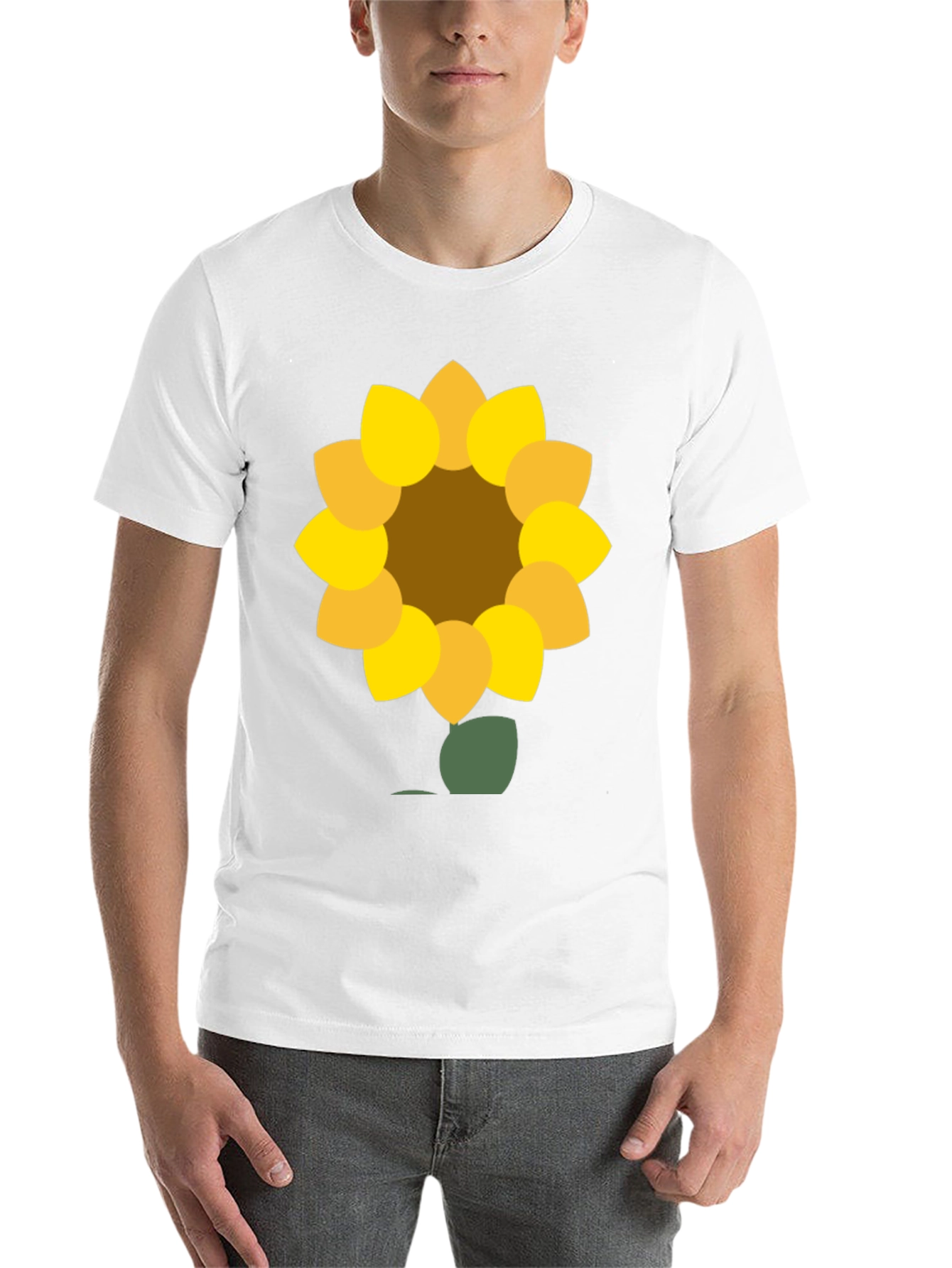 Black Sunflower Graphic Tee - Black Cotton Blend view 14