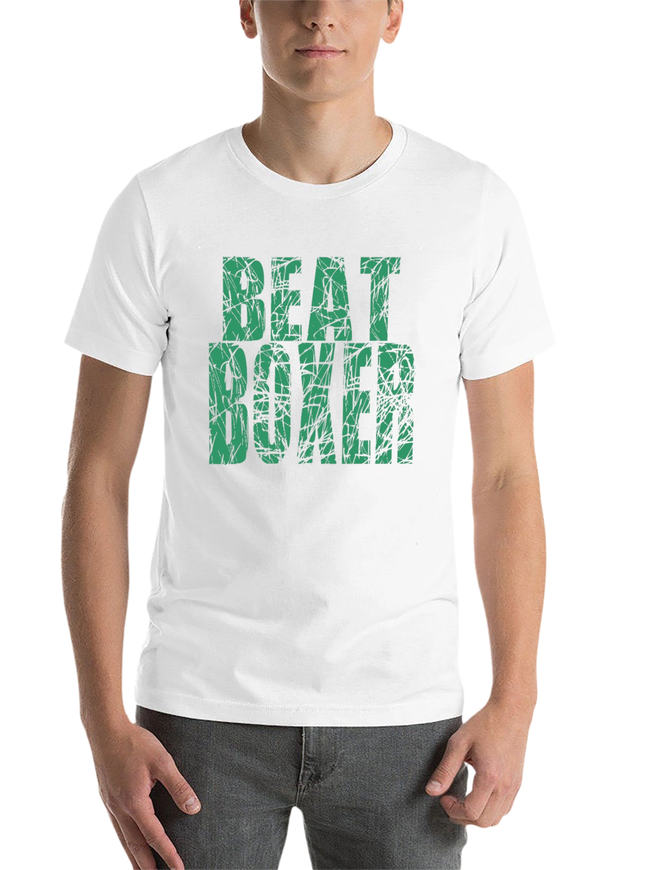 Black Beat Boxer Graphic Tee - Sporty Black T-Shirt view 14
