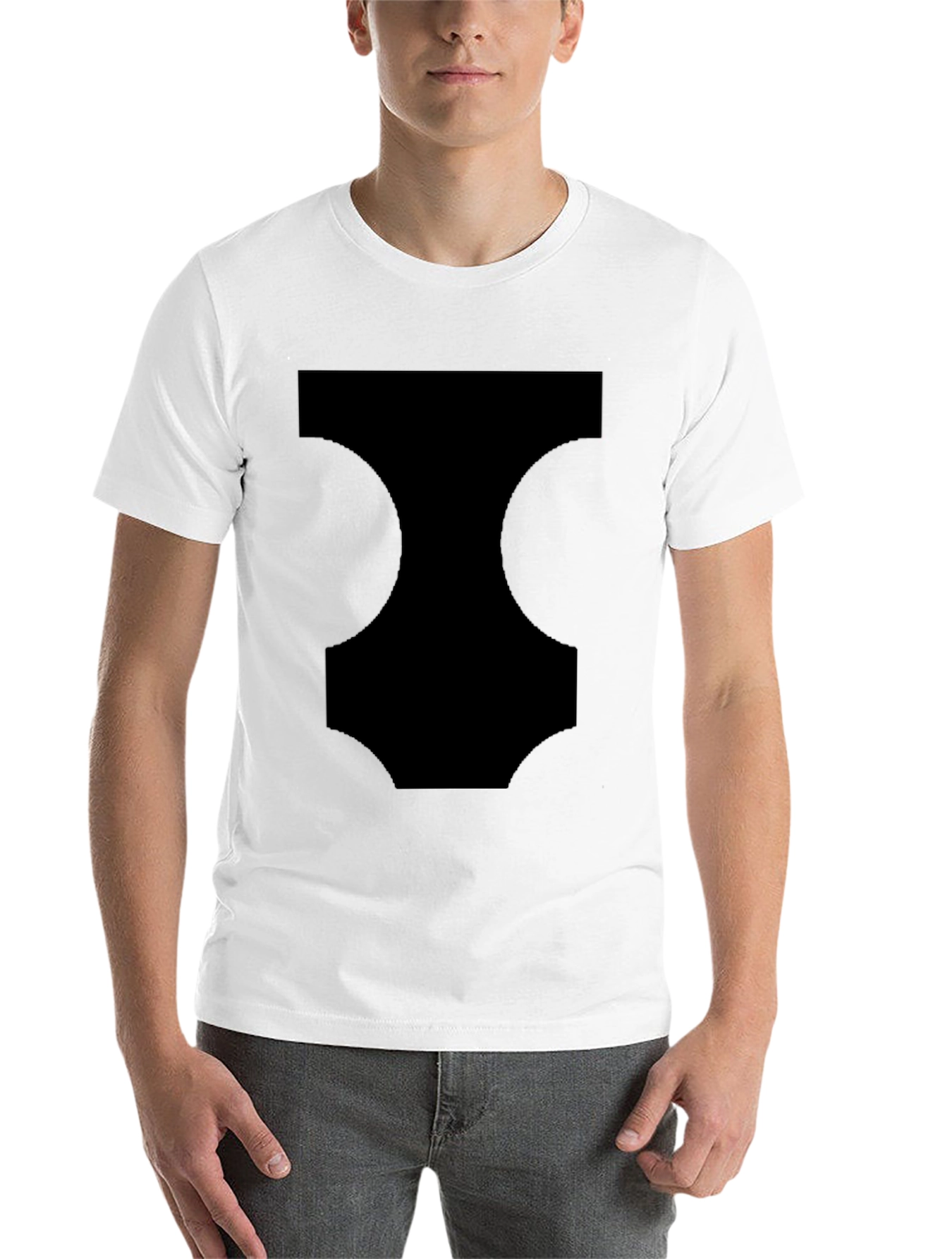 Black Modern Black Graphic Tee - Men's Casual Style view 14