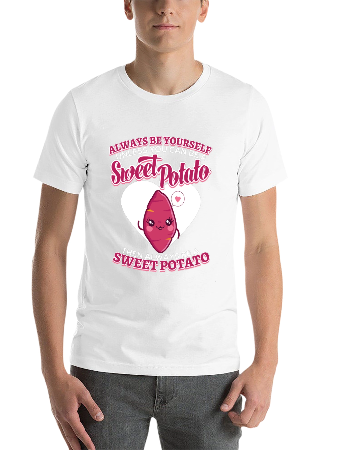 Black Sweet Potato Graphic Tee - Funny Food Lover's T-Shirt view 14