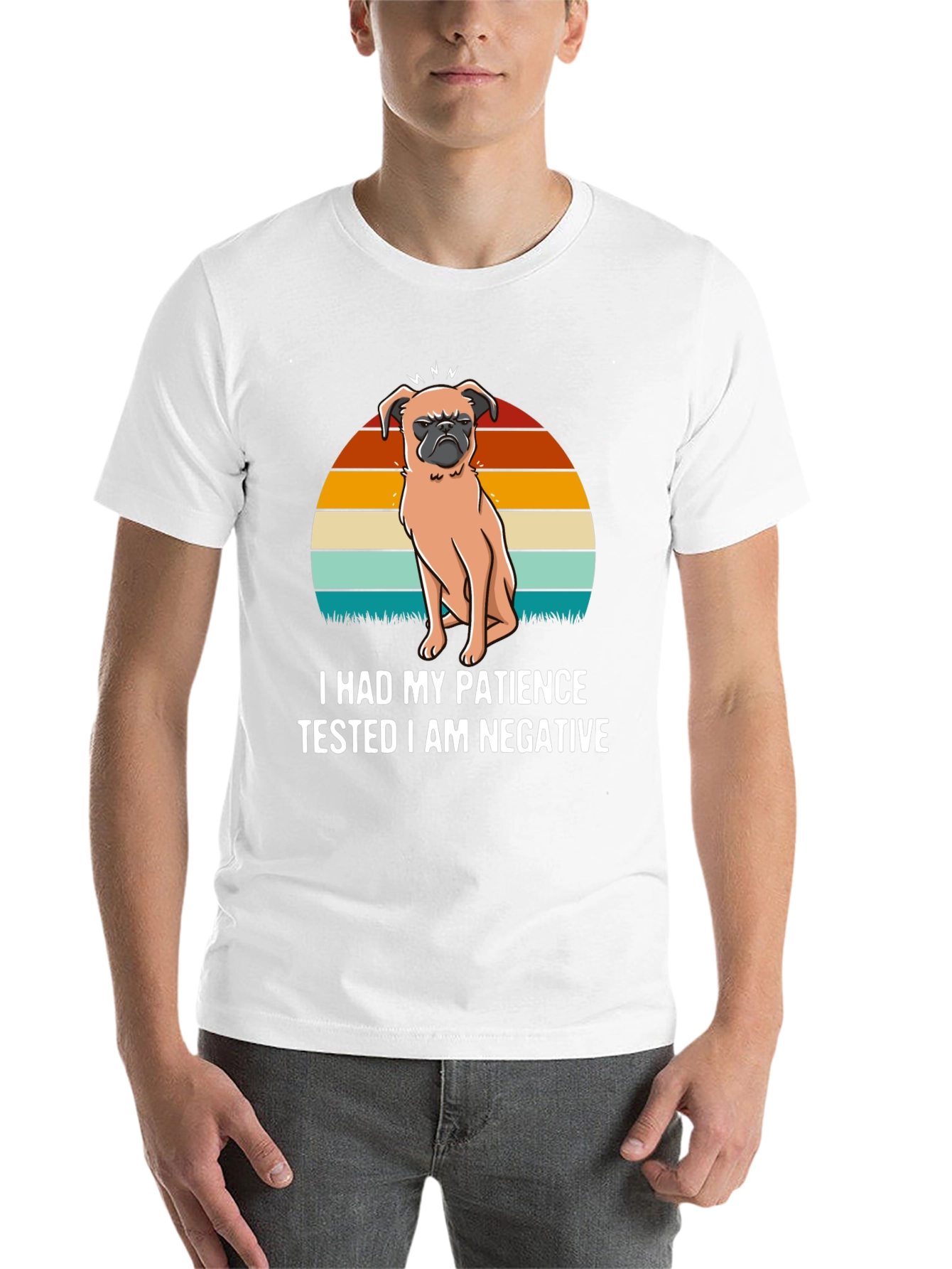 Black Patience Tested Negative Pug Graphic Tee view 14