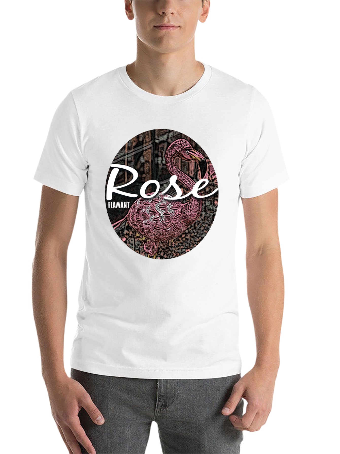 Black Rose Flamant Black T-Shirt view 14